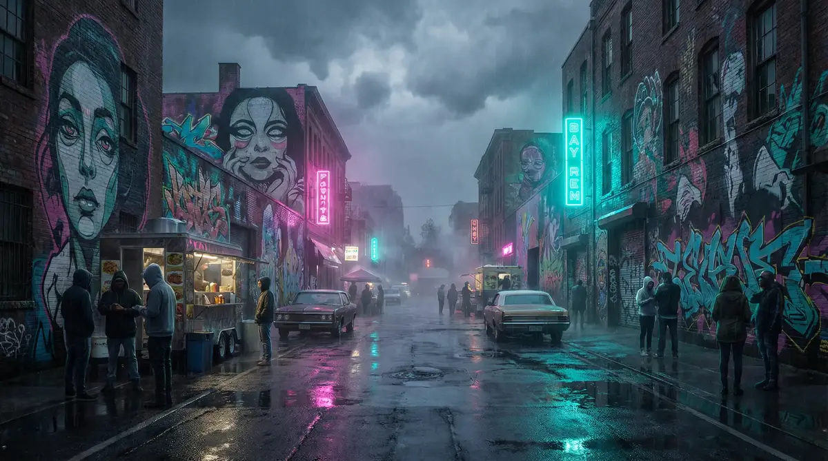 高h小说 - 雨夜壁画街